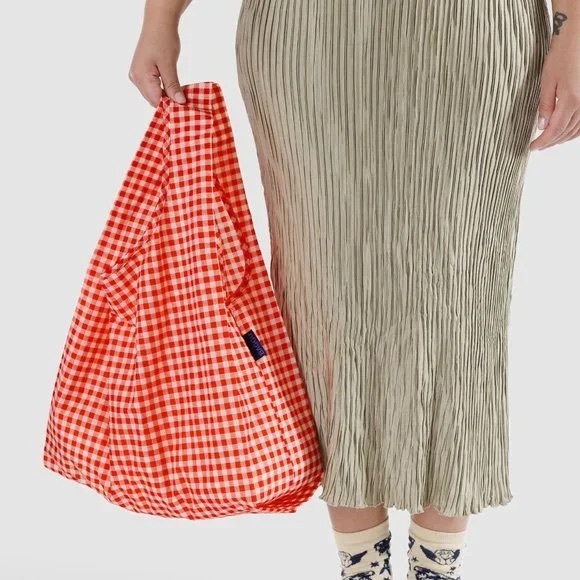 NWT Standard BAGGU Reusable Bag – Red Gingham - Picture 7 of 8